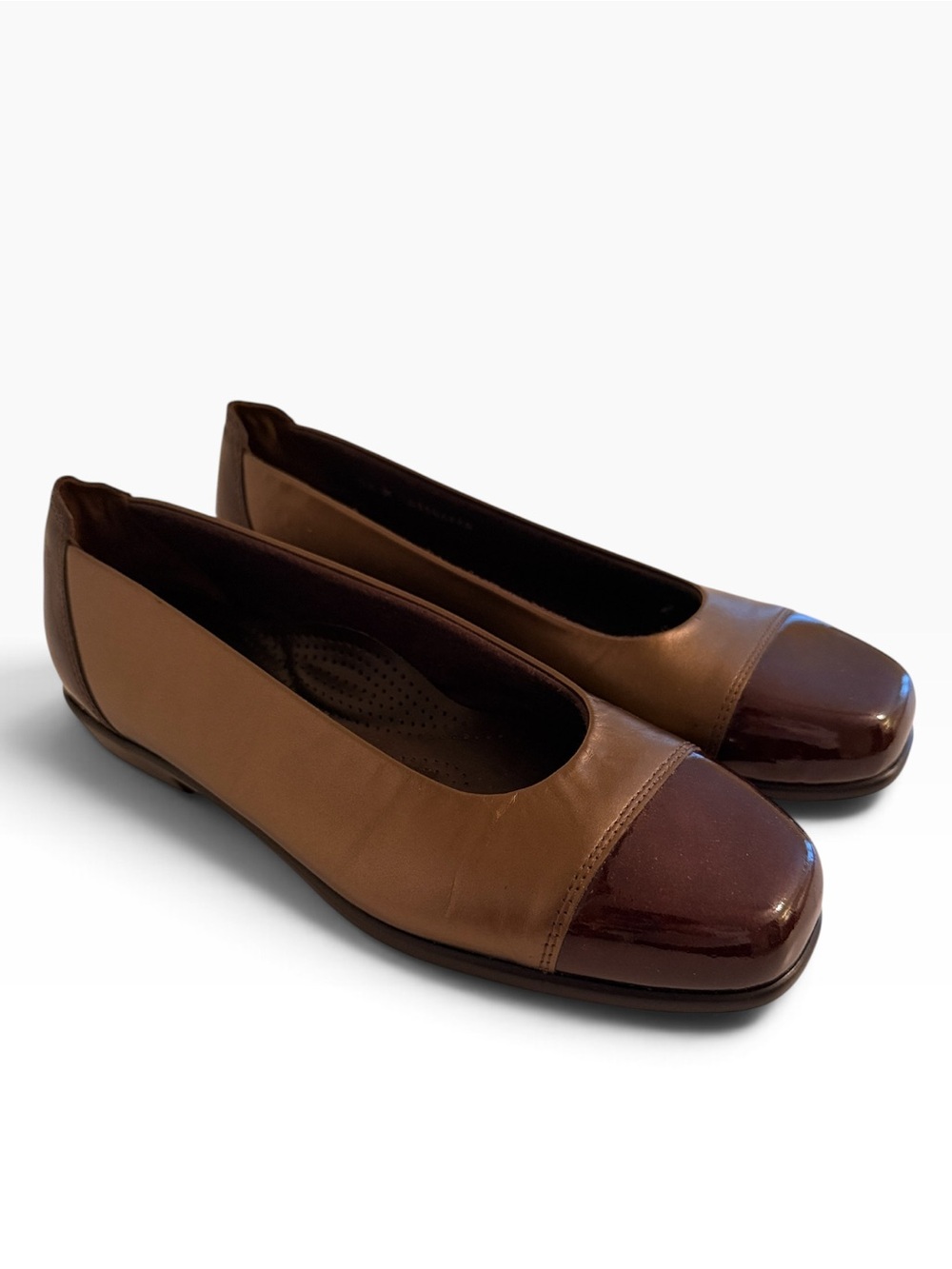 SAS Coco Two-Tone Bronze/Brown Slip On Ballet Flats 7.5M
